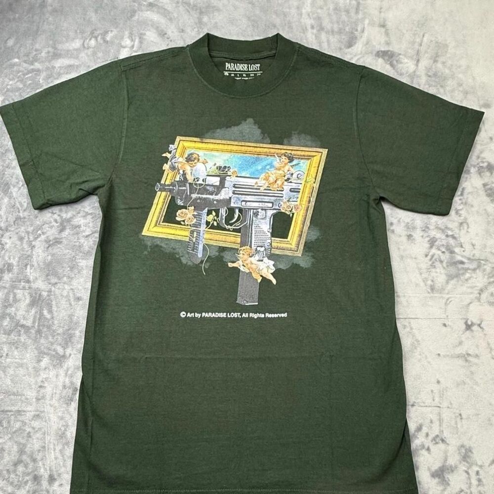 Paradise Men's Green T-shirt